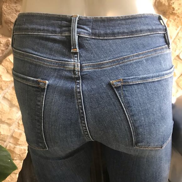 Frame Le Skinny de Jean Step Hem Cotton Modal Jeans Women's Size 26 - Picture 4 of 10